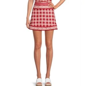 Chelsea & Violet Blossom Mini Skirt NWT
